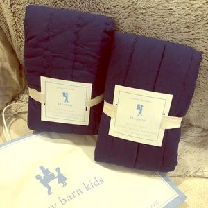 ⭐️NEW⭐️ Pottery Barn Kids Quilted Shams - Navy